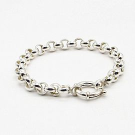 PULSERA ROLO N°2 19CM 2416 MARINERO/PLATA